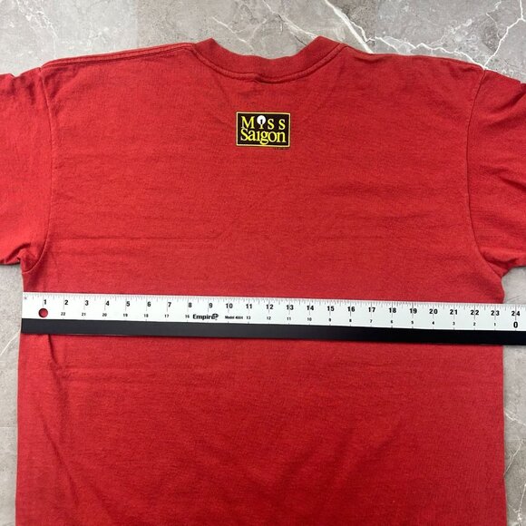 Vintage Miss Saigon Graphic Tee Mens XL Shot Sleeve Musical Theater Broadway - Picture 8 of 10